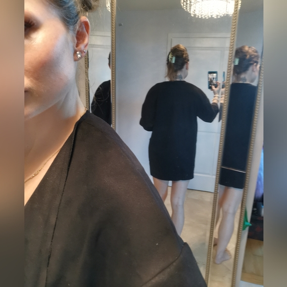 Black men's ZARA suede blazer - Picture 7 of 15